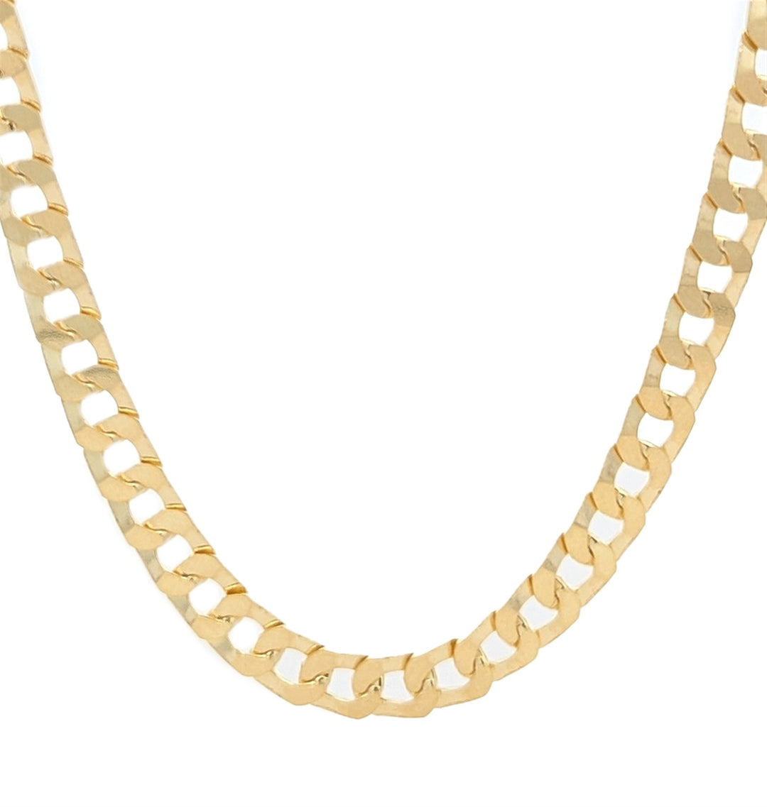 10K Yellow Gold 5mm Curb 24" Chain
