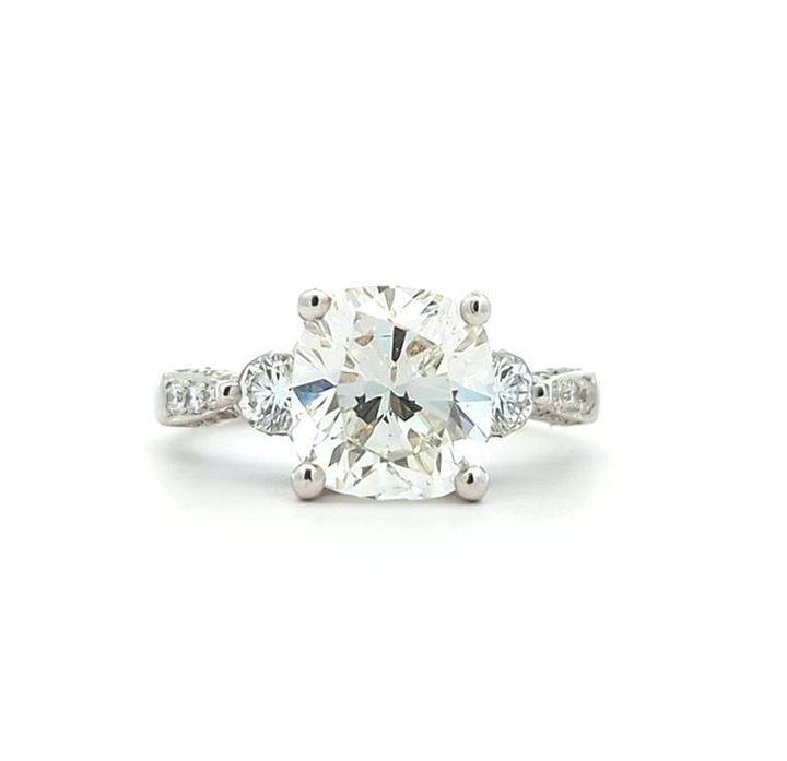 14KT White Gold 4.00ctw Diamond Engagement Ring