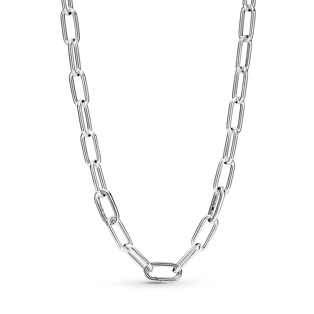 Sterling silver large link necklace