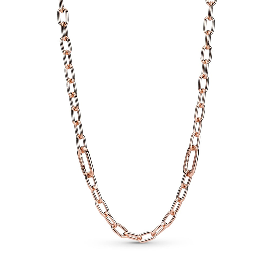 14k Rose gold-plated link necklace