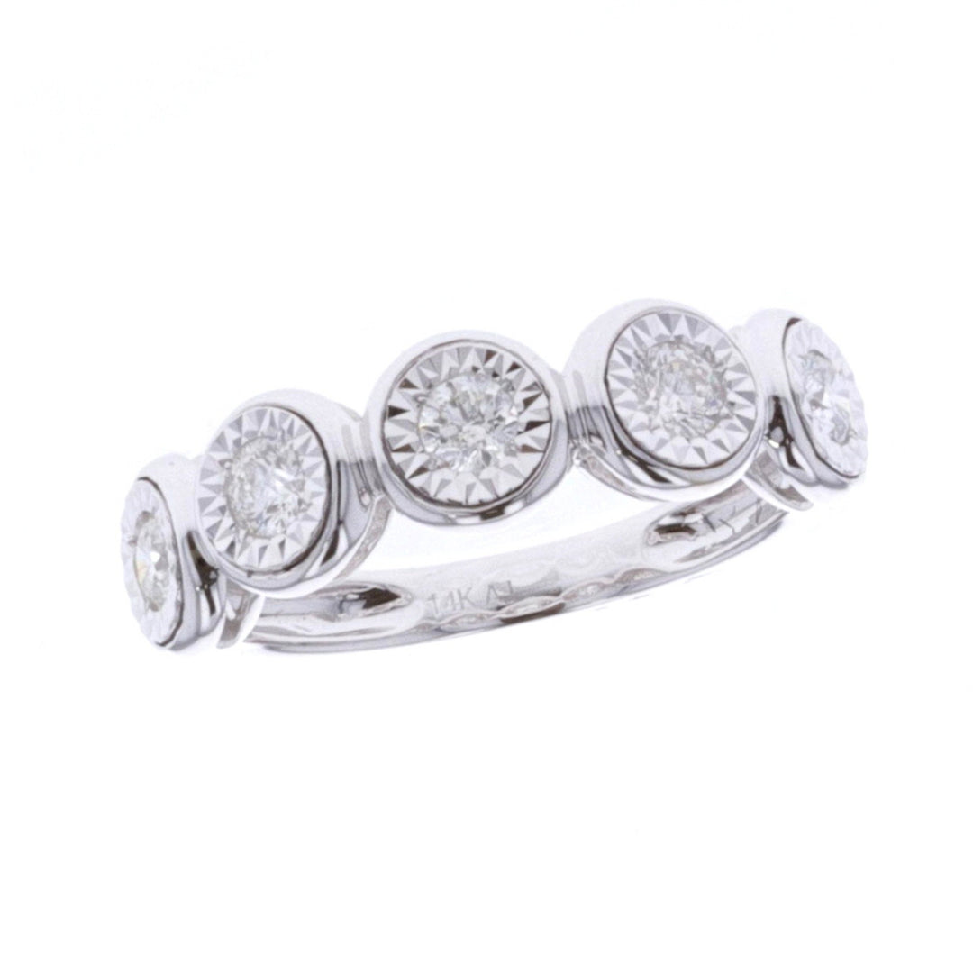 14KT White Gold 0.50ctw Diamond Fashion Band