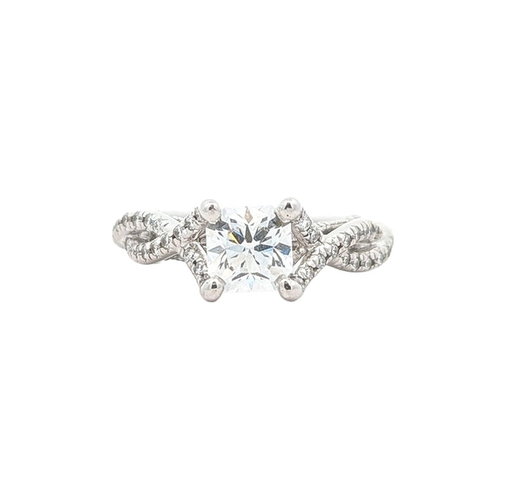 Platinum Canadian 1.01ct Diamond Estate Engagement Ring