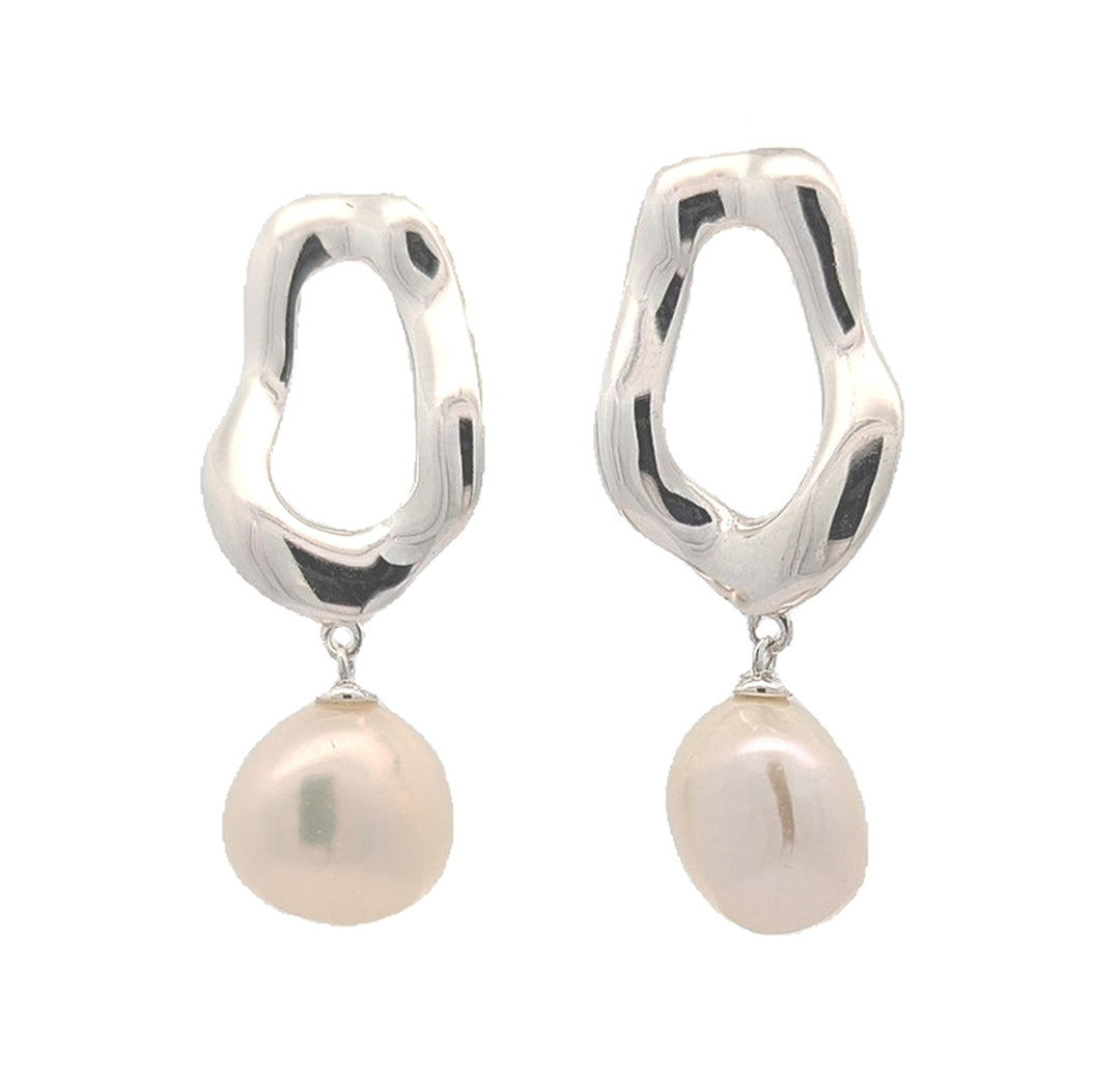 Thomas Sabo Silver Frehswater Pearl Natural Beauty Earrings
