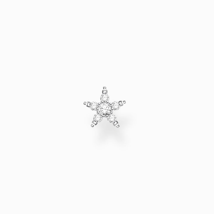 Thomas Sabo Sterling Silver CZ Star Single Ear Stud