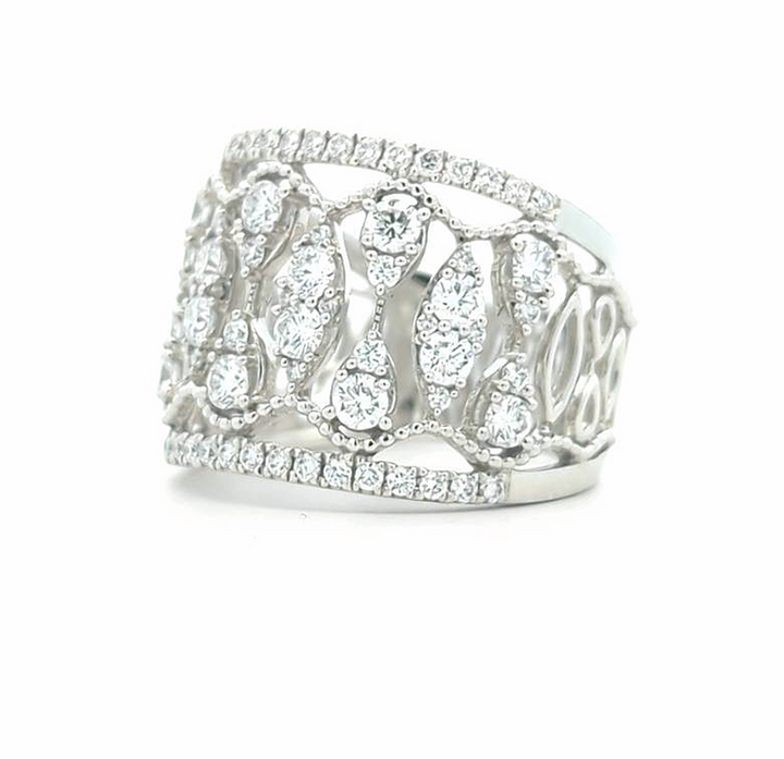 14KT White Gold 1.50ctw Diamond Fashion Ring