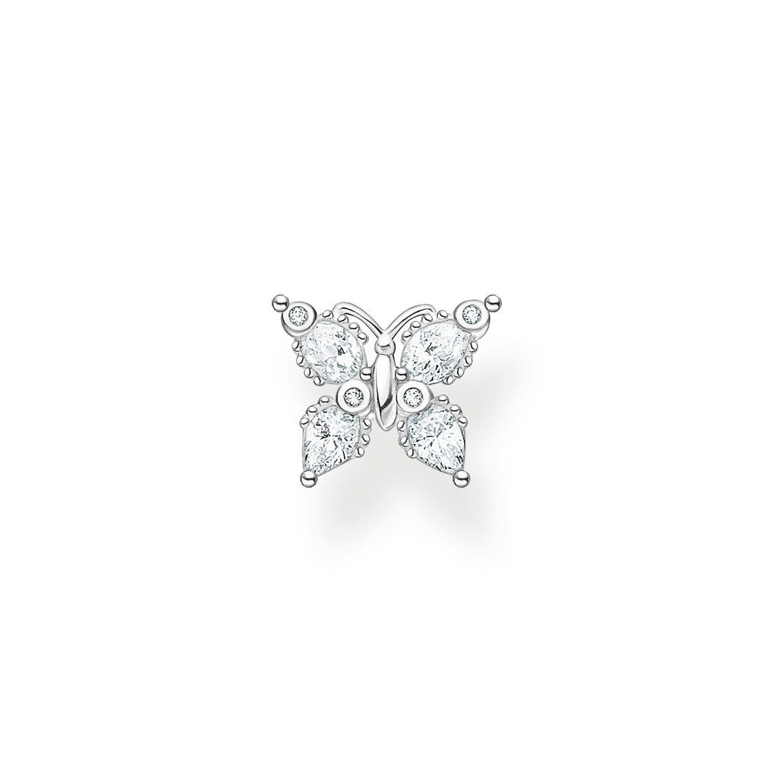 Thomas Sabo Single Ear Stud Butterfly White Stones
