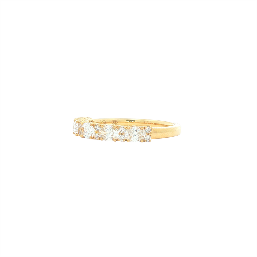 18KT Yellow Gold 0.82 Diamond Band