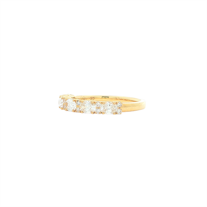 18KT Yellow Gold 0.82 Diamond Band