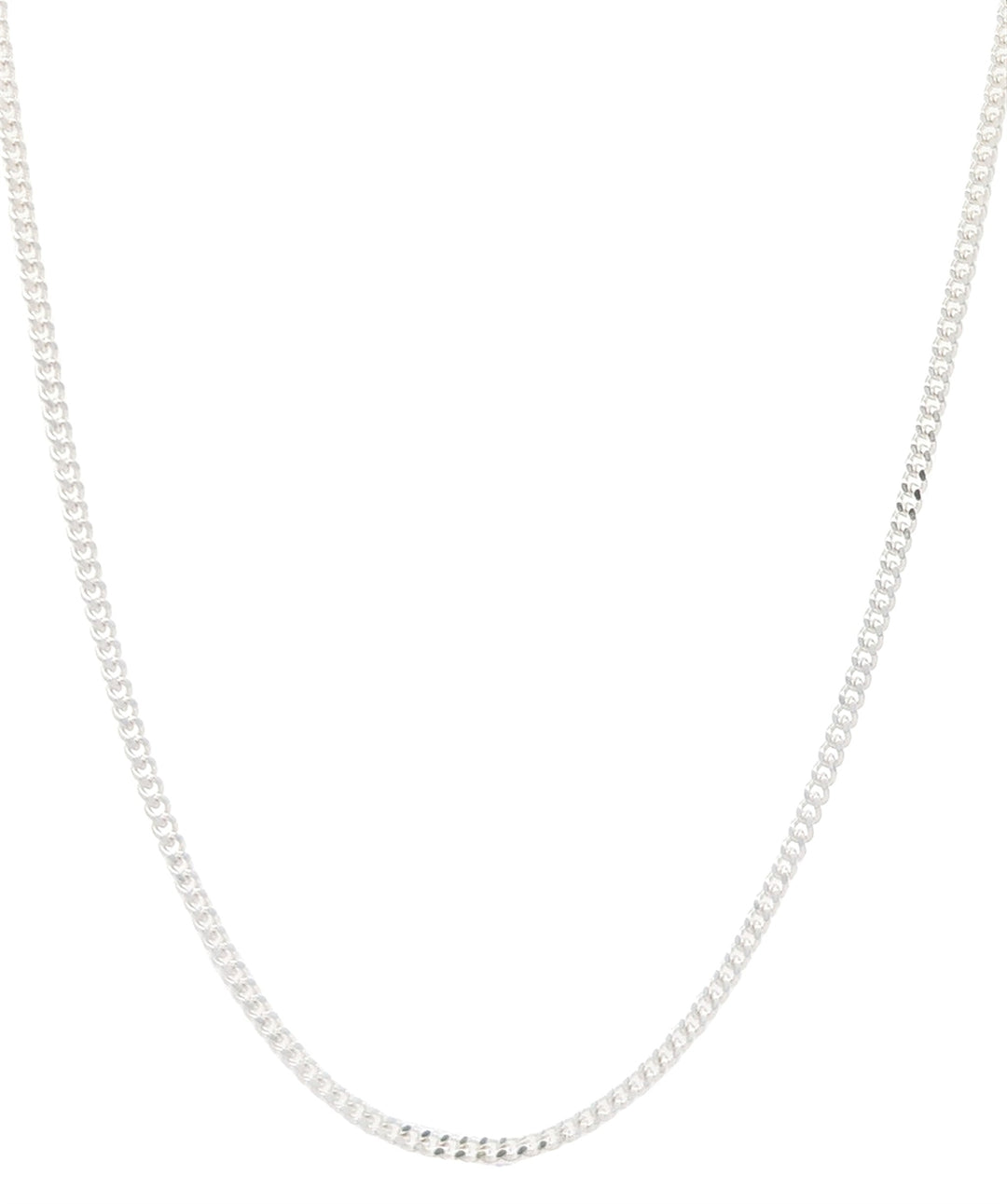 Sterling Silver 16" 2.1mm Curb Chain