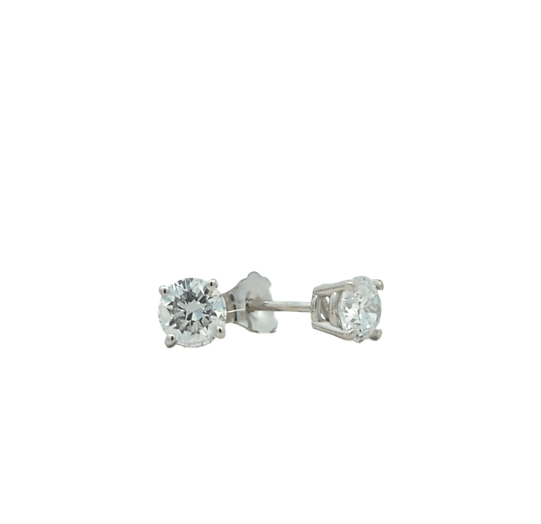 14KT White Gold 0.74ctw Lab Grown Diamond Stud Earrings
