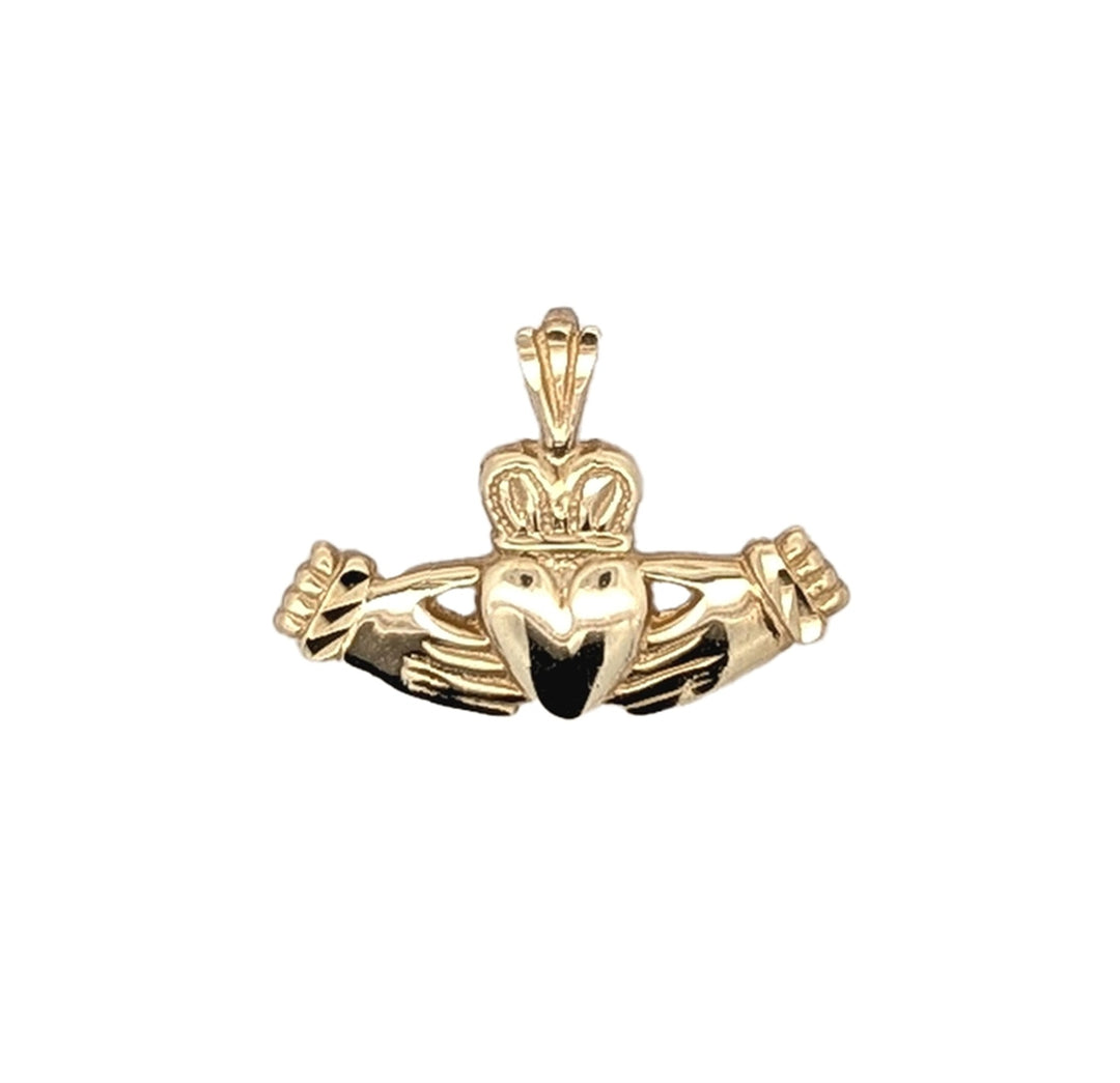 10KT Yellow Gold Claddagh Charm