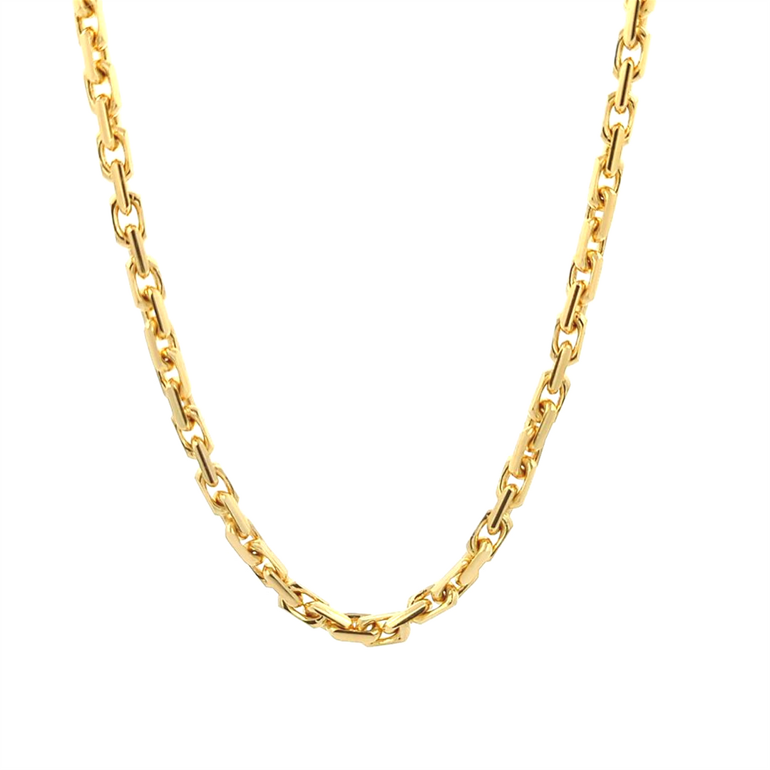 18KT Yellow Gold 26" 3.7mm Oval Link Chain