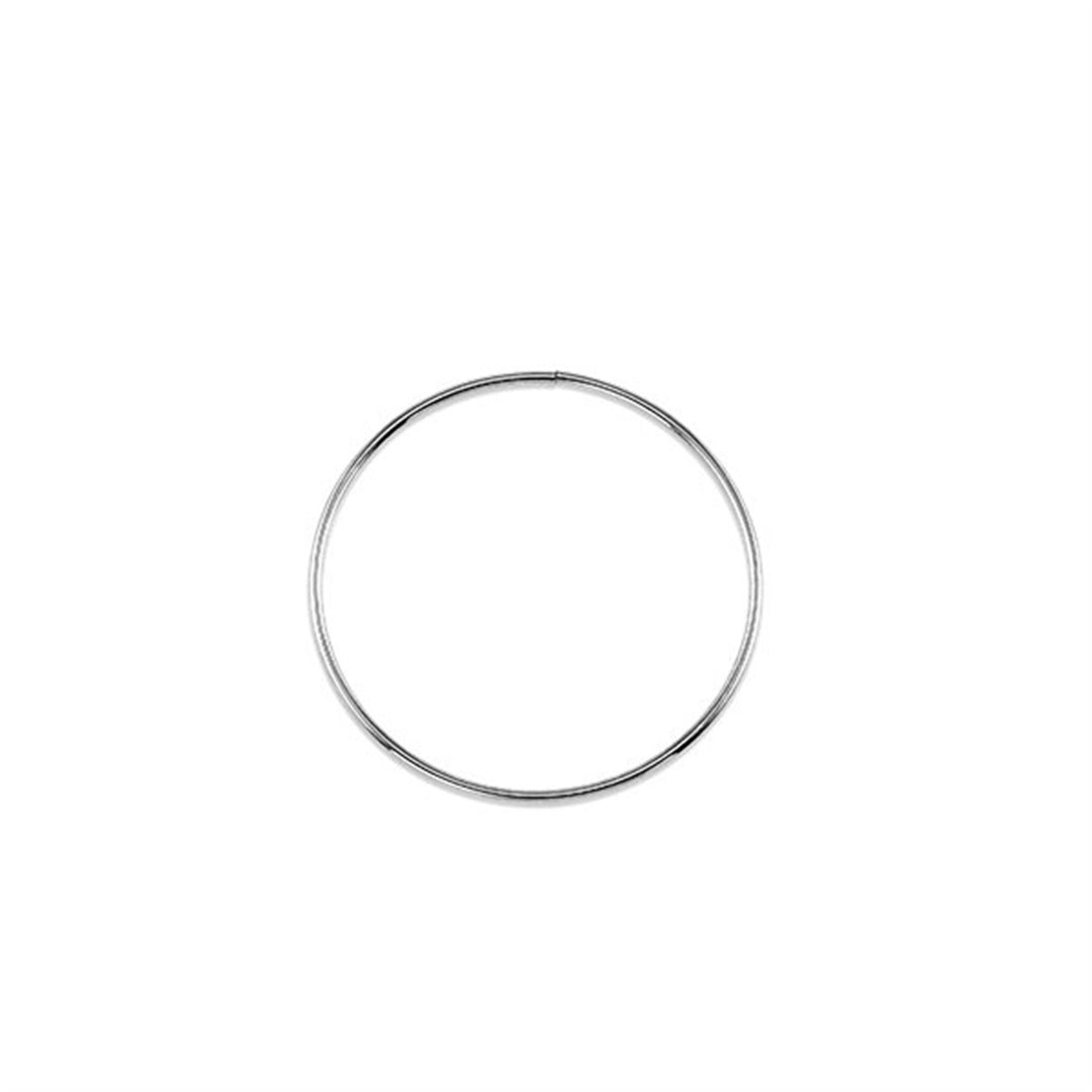10KT White Gold 30mm Sleeper Earrings