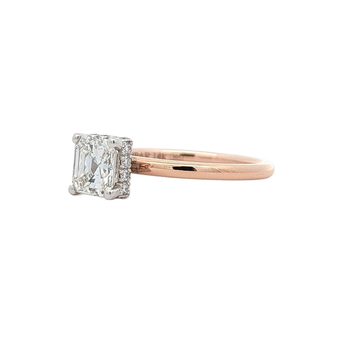 14KT Rose and White Gold 1.17ctw Diamond Engagement Ring