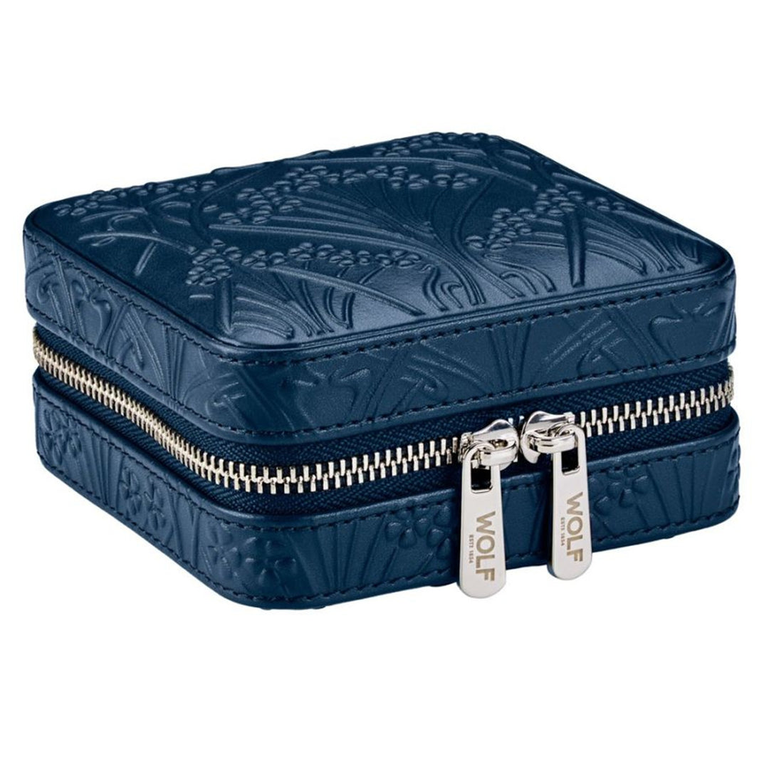 WOLF X LIBERTY All Over Ianthe Small Travel Jewelry Zip Case