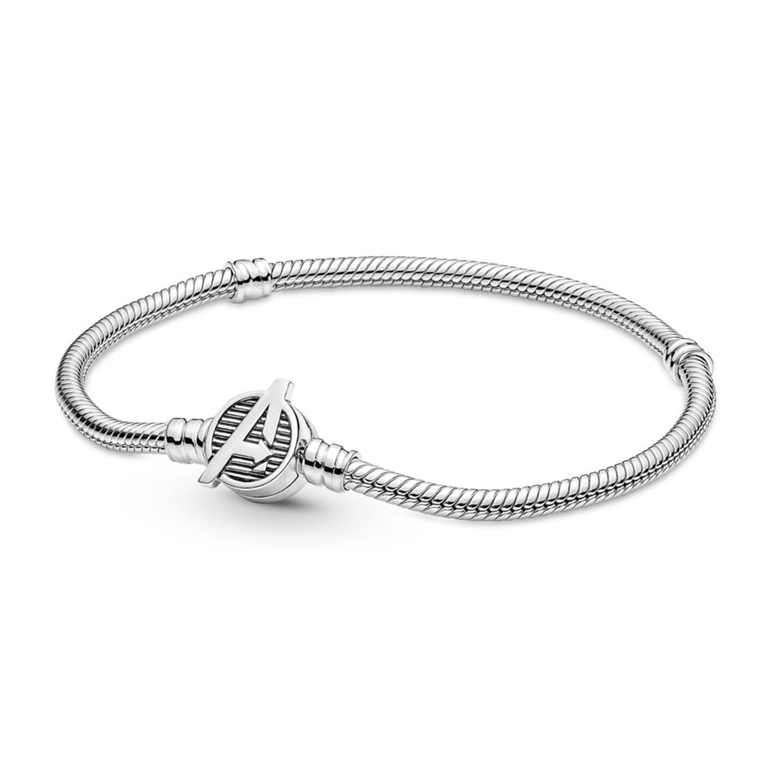 Snake chain sterling silver bracelet