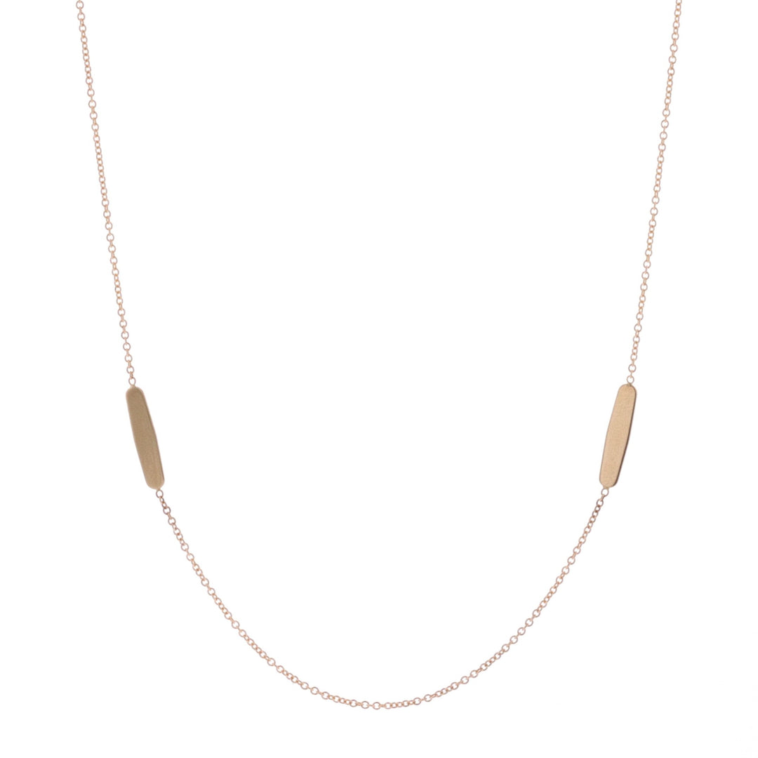 18KT Yellow Gold 40" Estate Bar Necklace