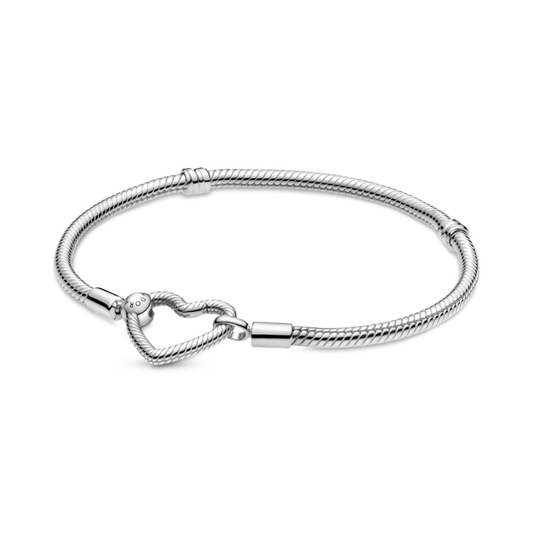 Snake chain sterling silver bracelet
