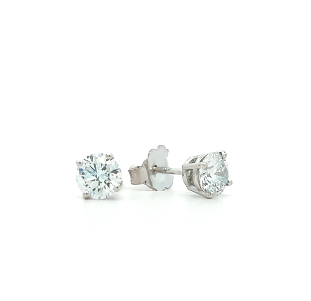 14KT White Gold 1.01ctw Lab Grown Diamond Stud Earrings