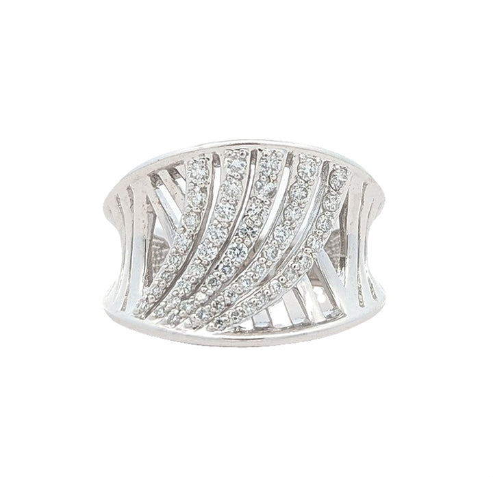 14KT White Gold "Corona" 0.50ctw Diamond Estate Ring