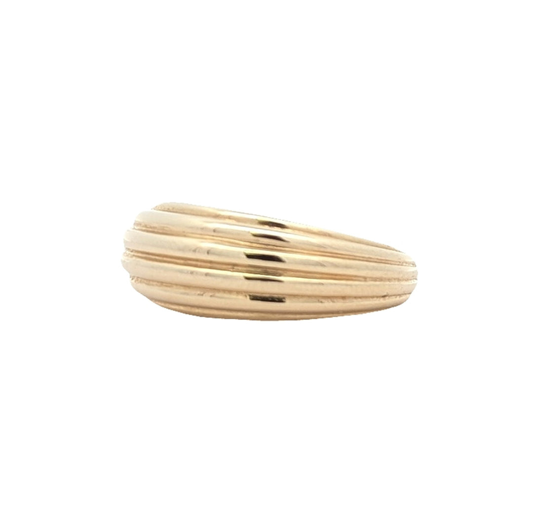 10KT Yellow Gold Domed Fashion Ring