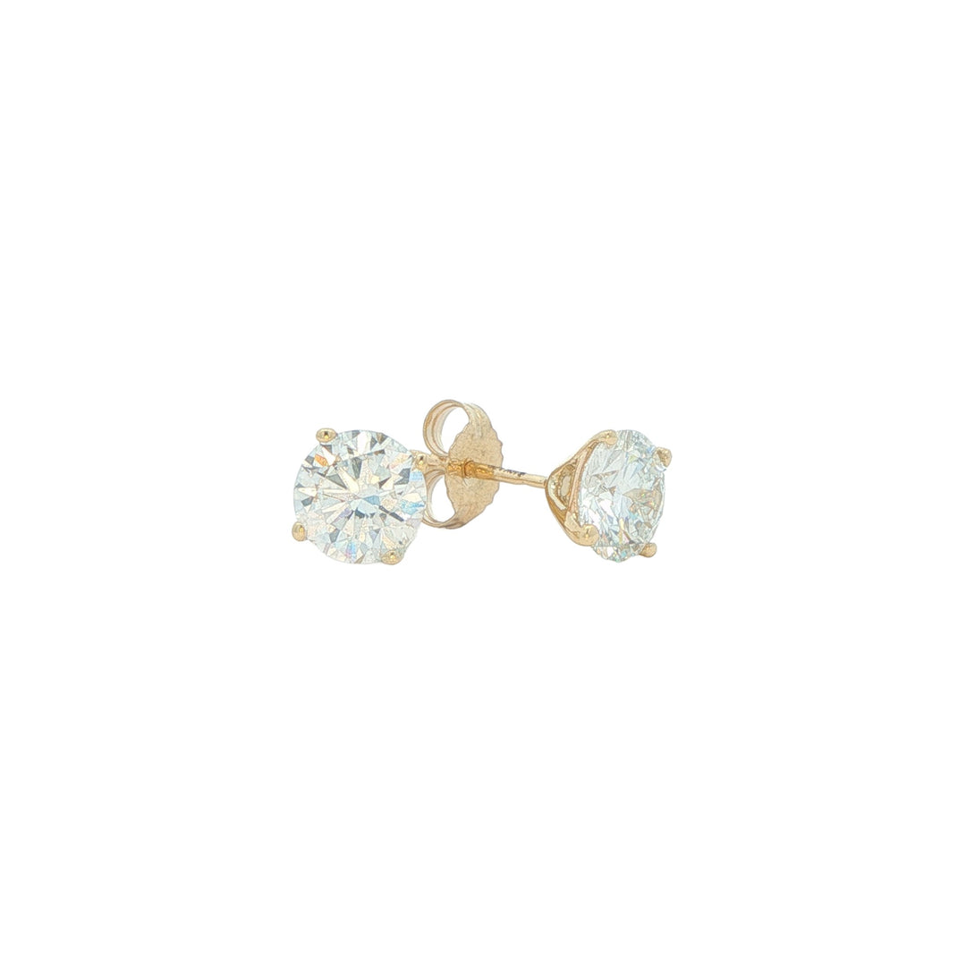 10K Yellow Gold 2.18ctw Lab Grown Diamond Stud Earrings