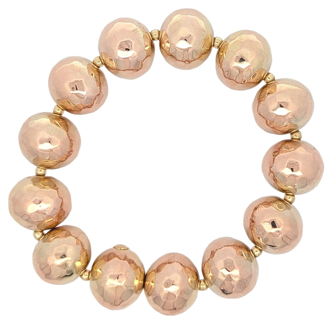 18KT Yellow Gold Estate Ball Bracelet