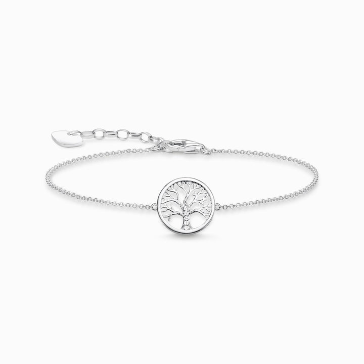 Thomas Sabo Sterling Silver CZ Tree of Love Bracelet