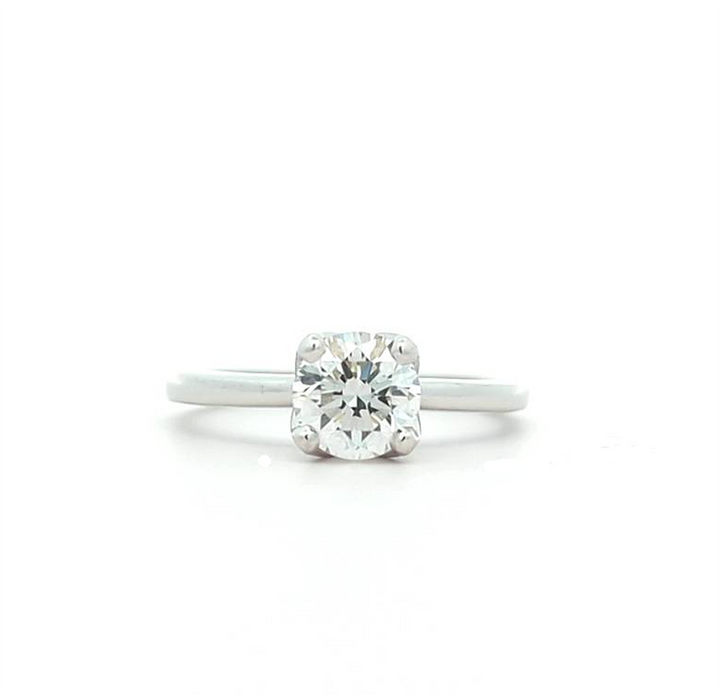 Platinum 1.00ctw Diamond Estate Engagement Ring