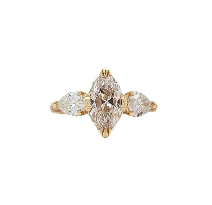 18KT Yellow Gold 2.44ctw Lab Grown Diamond Engagement Ring