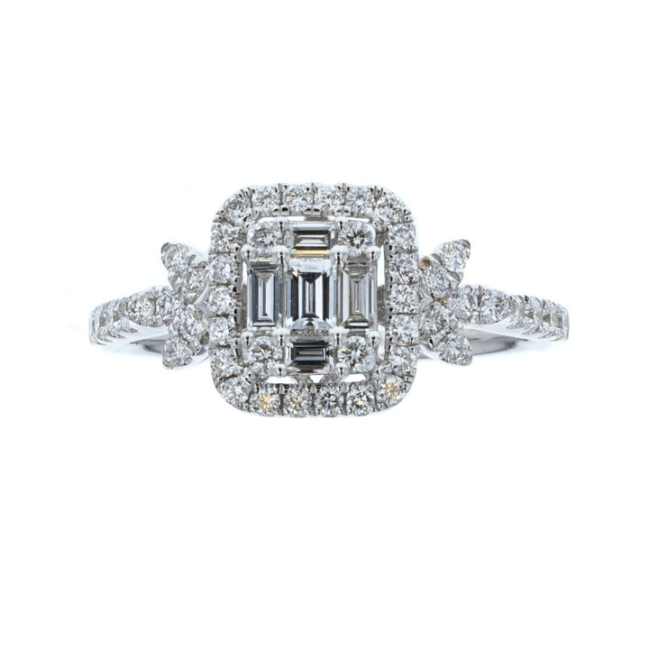 18KT White Gold 0.67ctw Diamond Ring