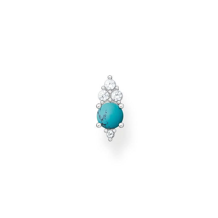 Single Ear Stud Turquoise Stone