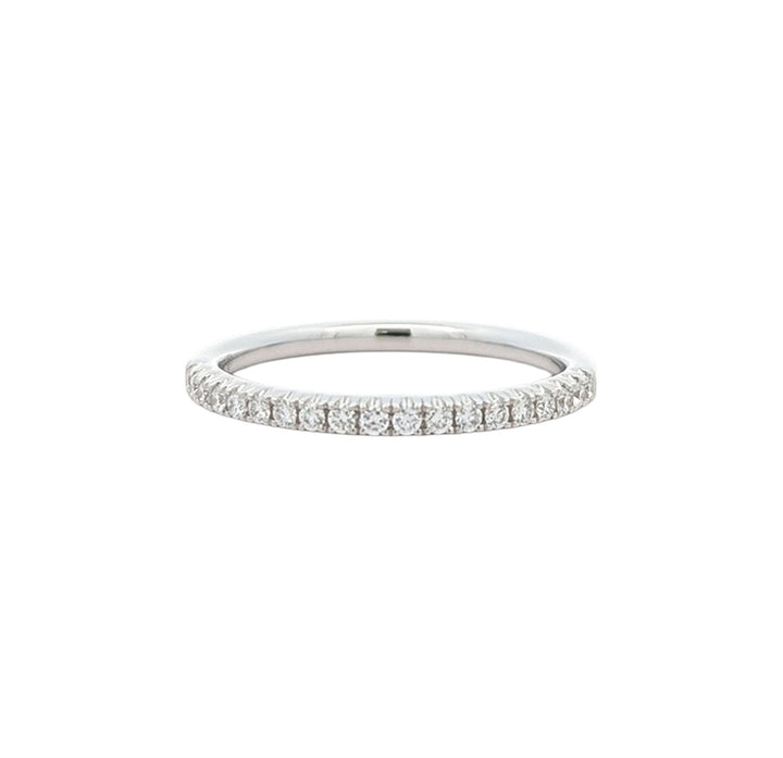 18KT White Gold 0.17ctw Diamond Band