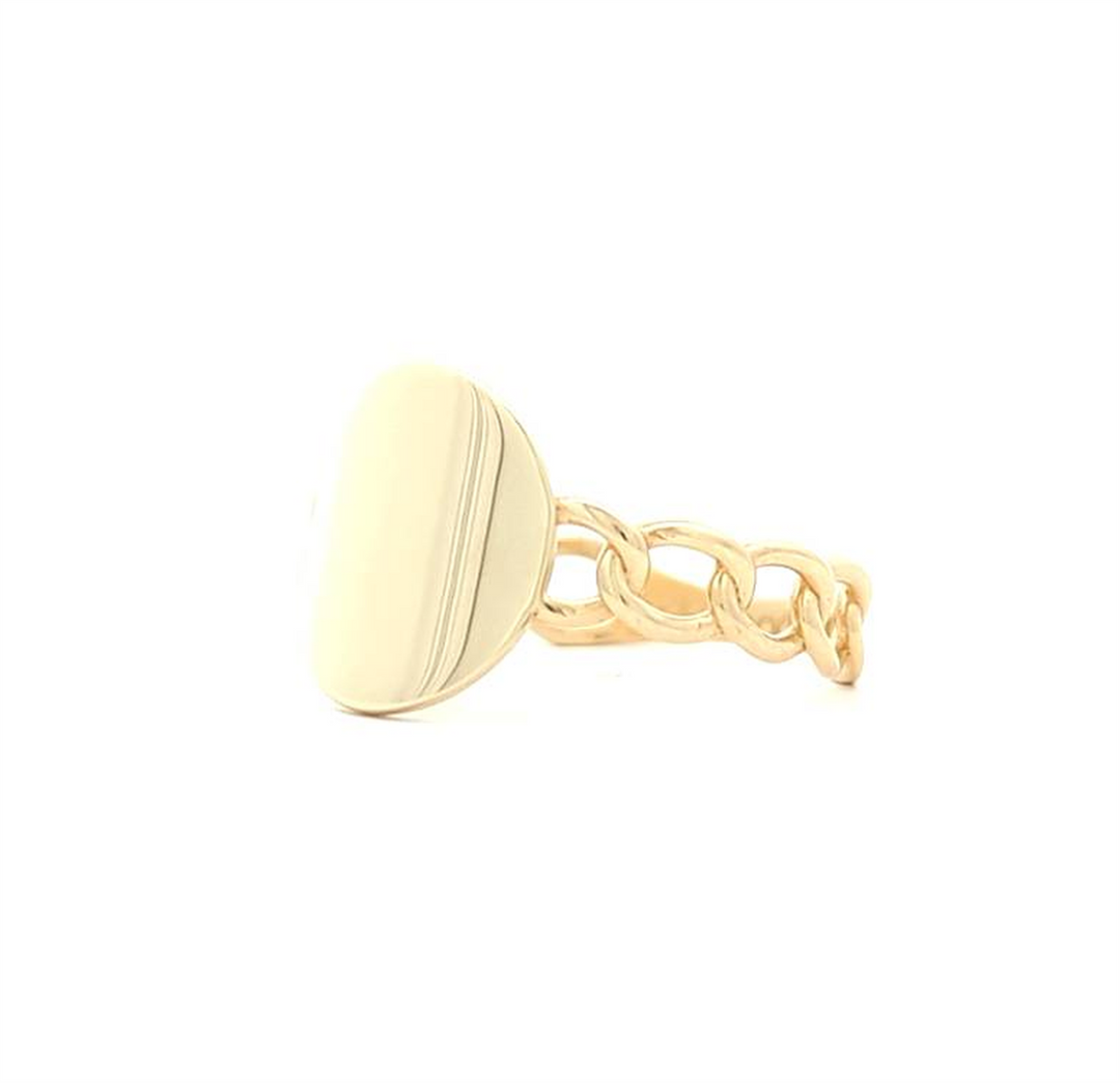 10KT Yellow Gold Signet Fashion Ring