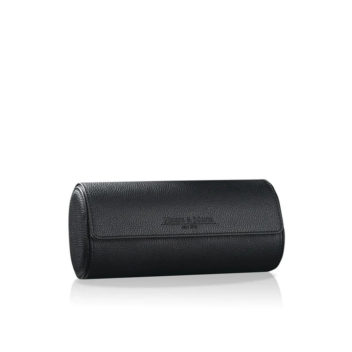 HEISSE & SOHNE "Charles 3" Triple Watch Roll in Black & Anthracite