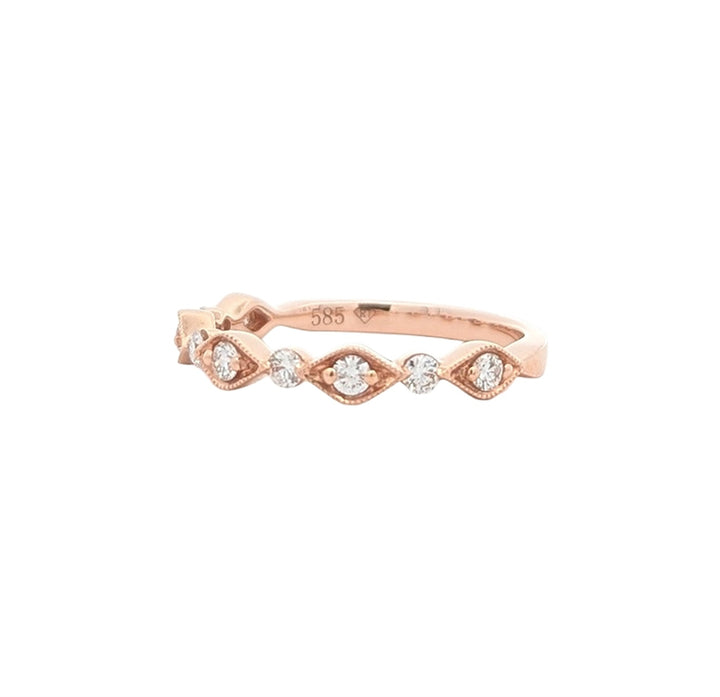 14KT Rose Gold 0.30ctw Diamond Band