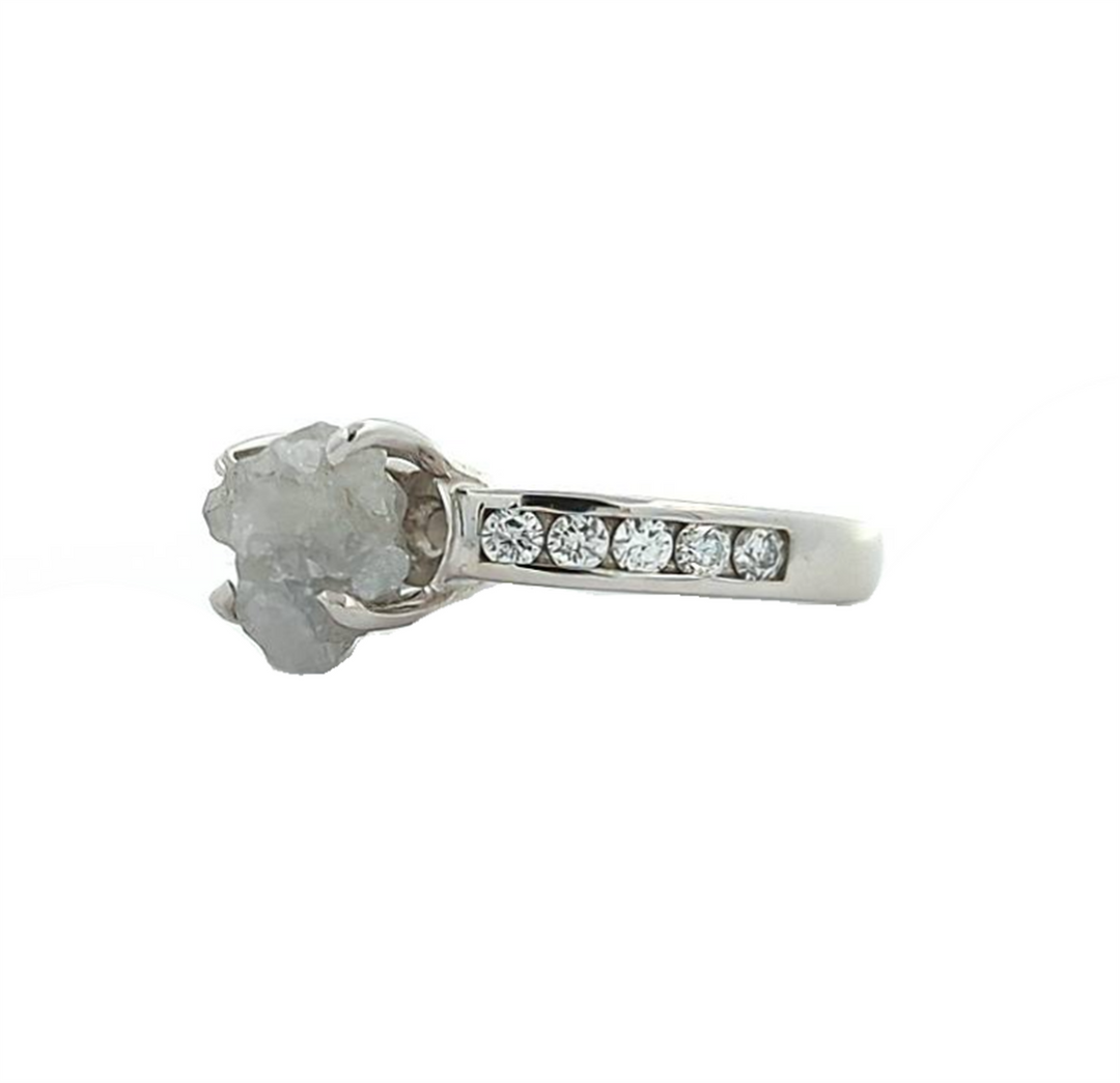 14KT White Gold 2.62ctw Diamond Estate Engagement Ring