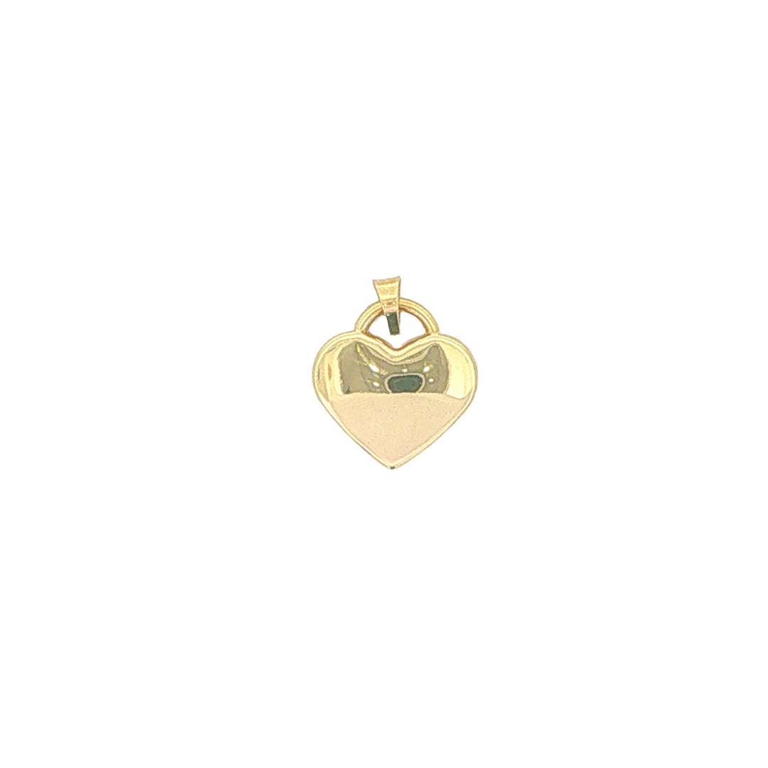 10KT Yellow Gold Heart Shaped Pendant