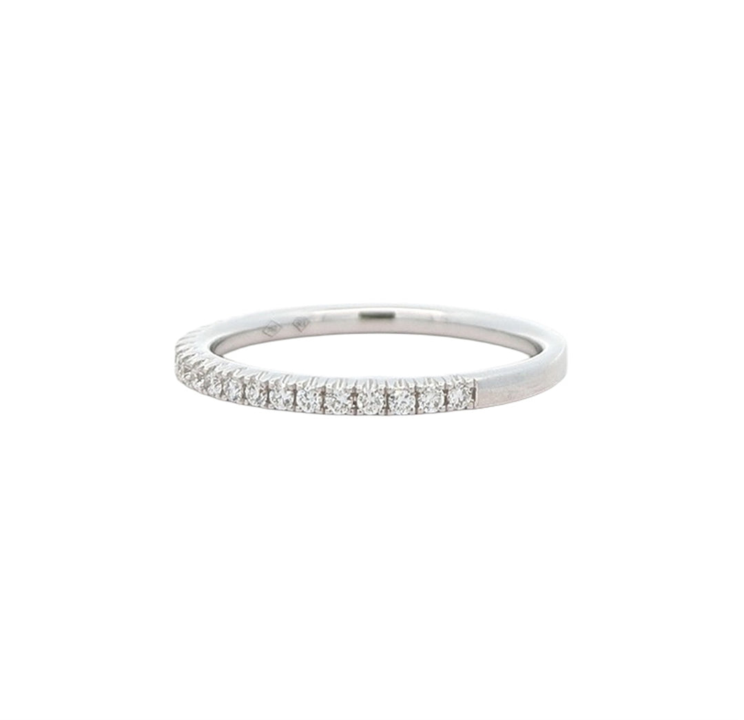 18KT White Gold 0.17ctw Diamond Band