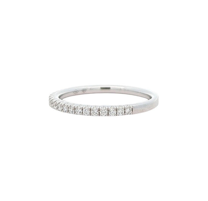 18KT White Gold 0.17ctw Diamond Band