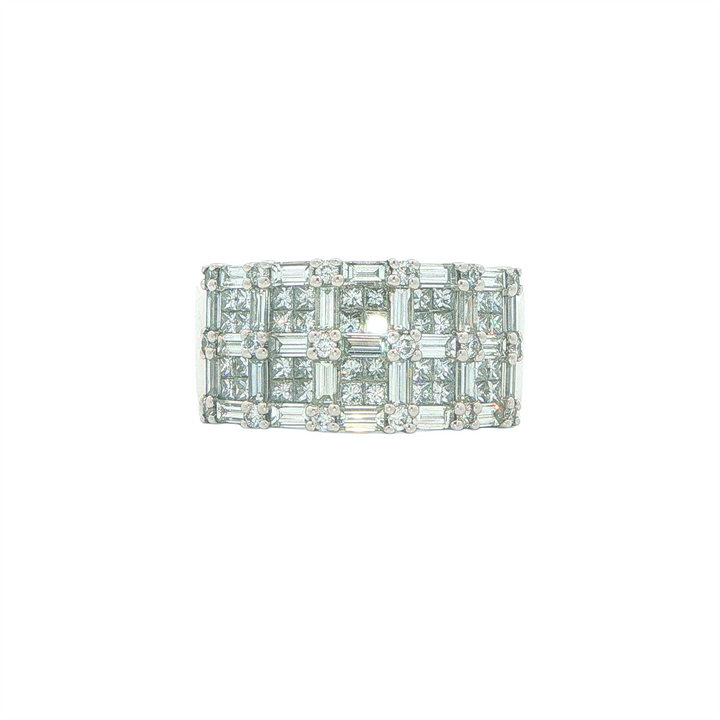 18KT White Gold 2.01tcw Diamond Fashion Estate Band