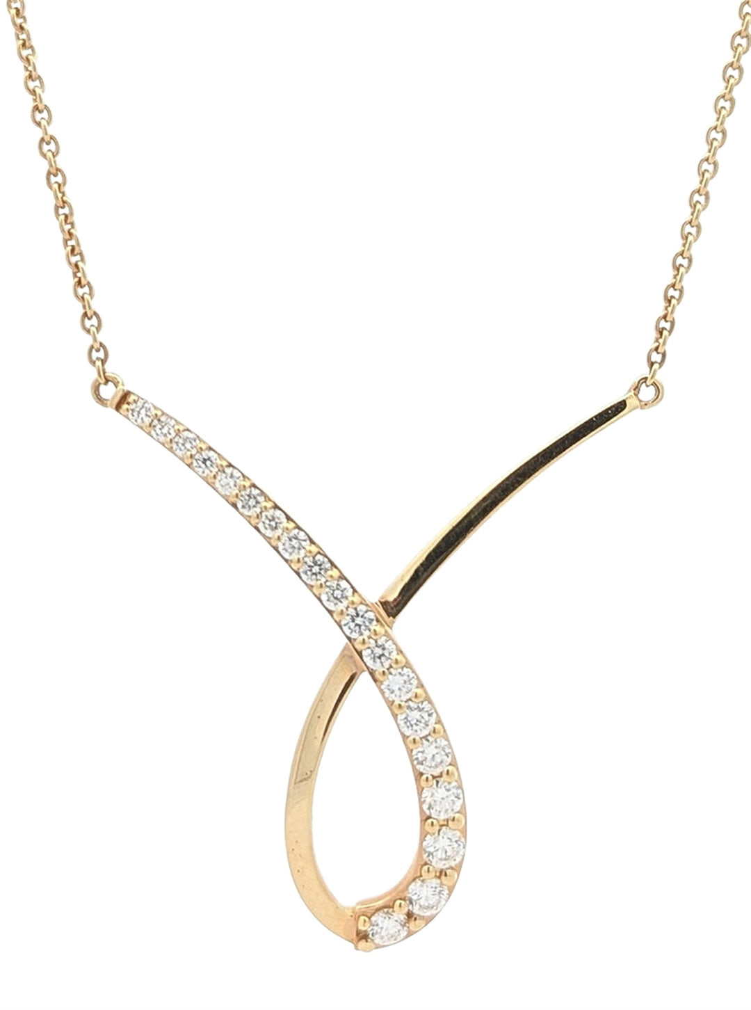14KT Yellow Gold 0.50ctw Diamond Necklace