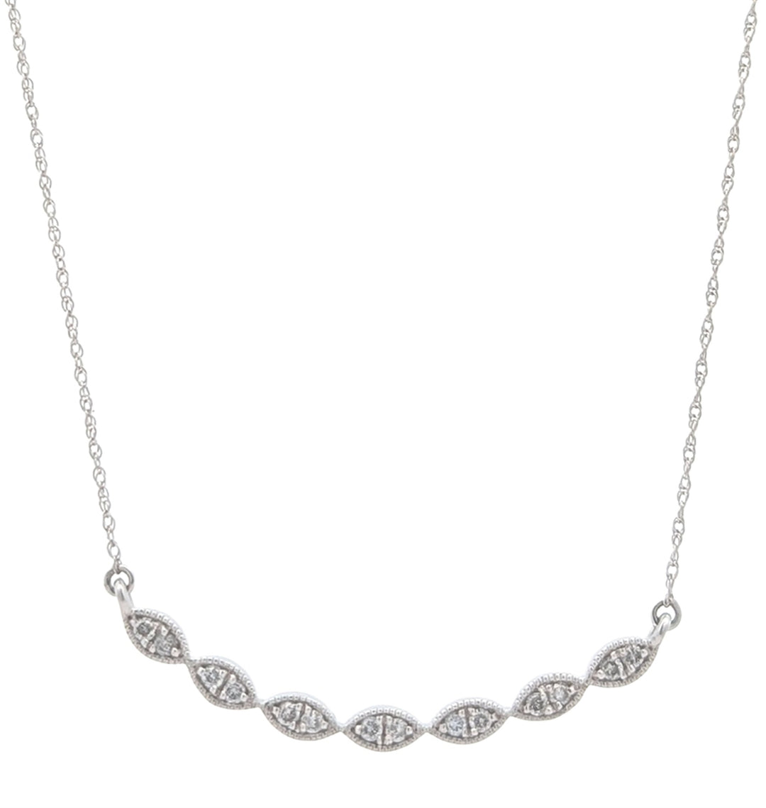 10KT White Gold Diamond Pendant