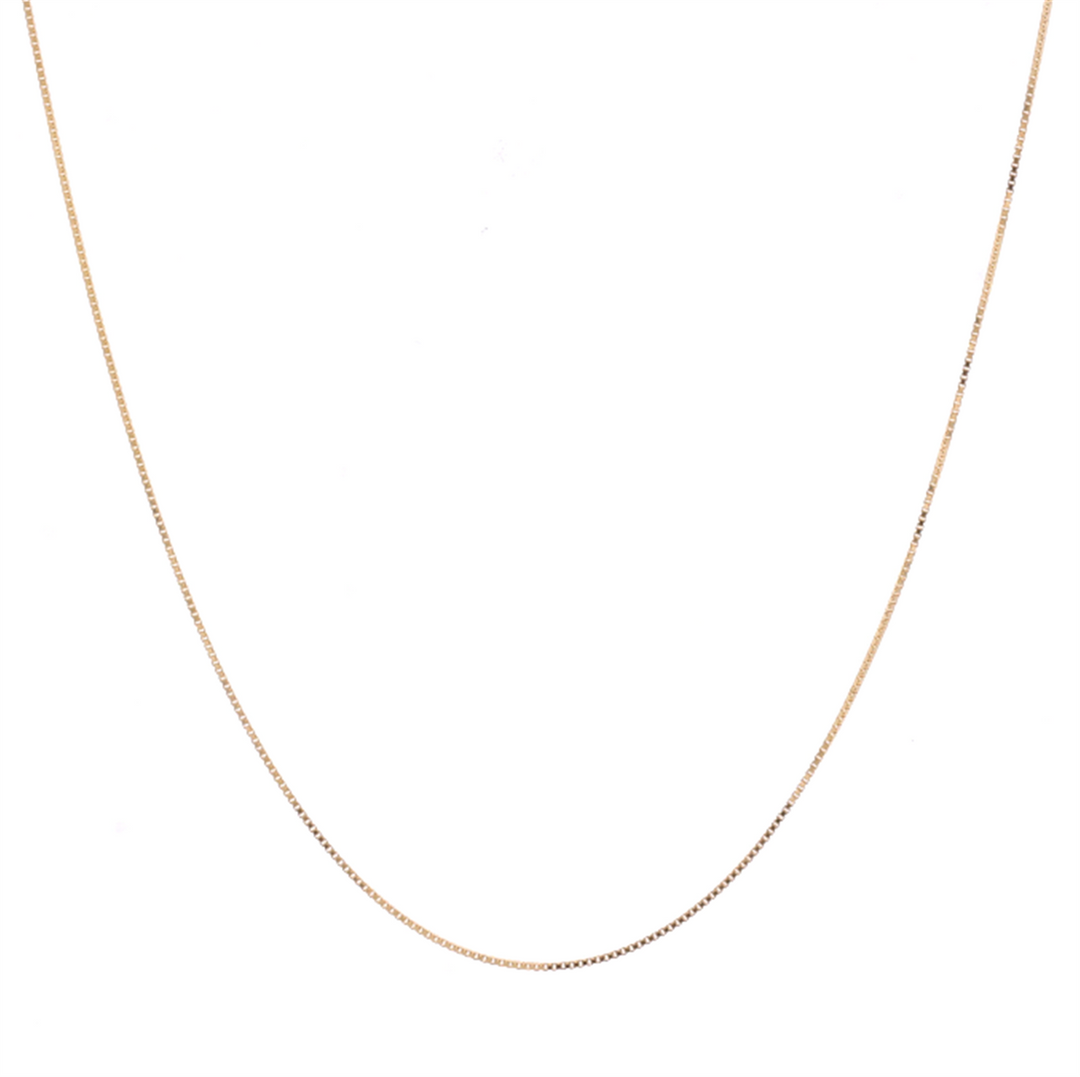 10K Yellow Gold 1mm Box Chain 17"