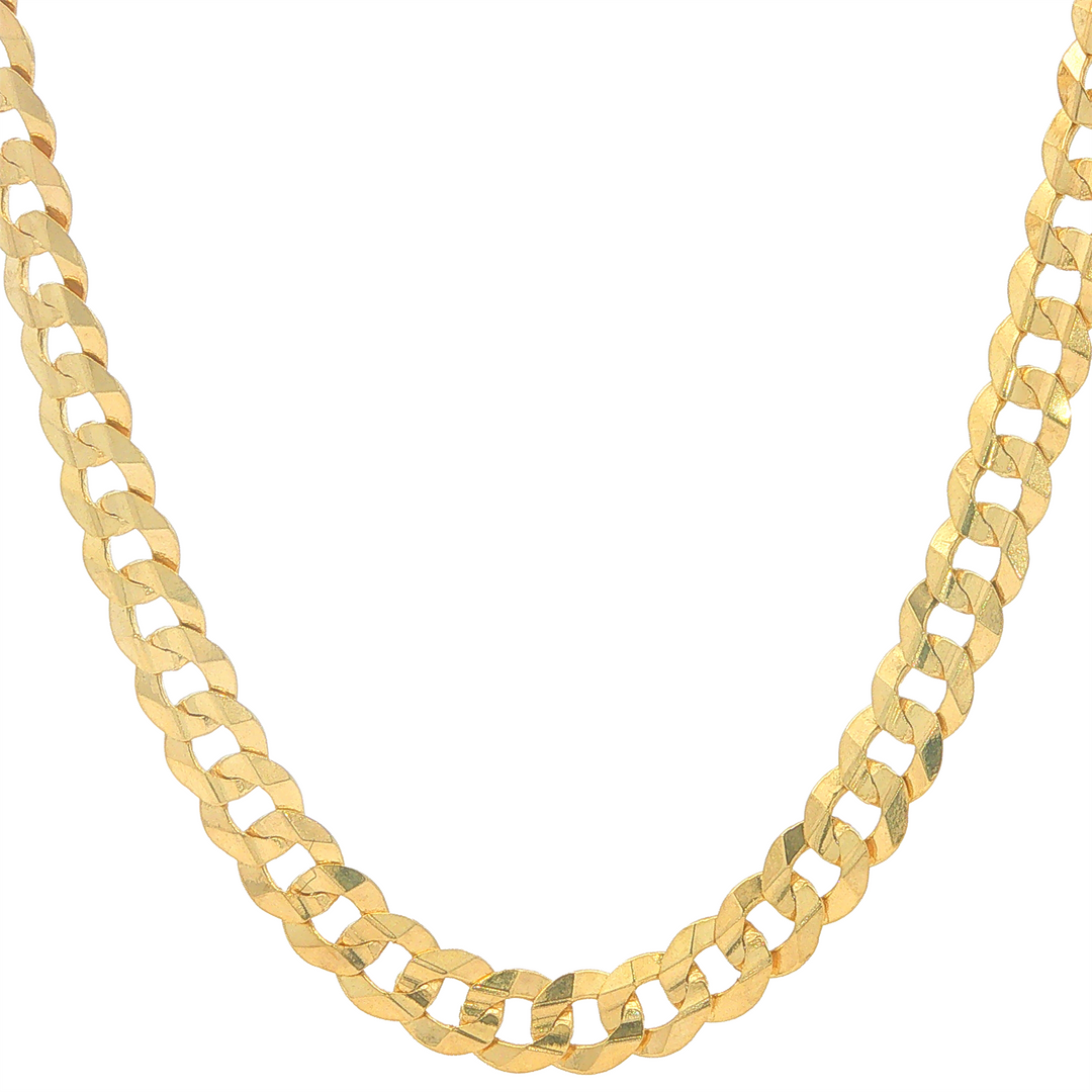 10KT Yellow Gold 5mm Curb Chain 22"