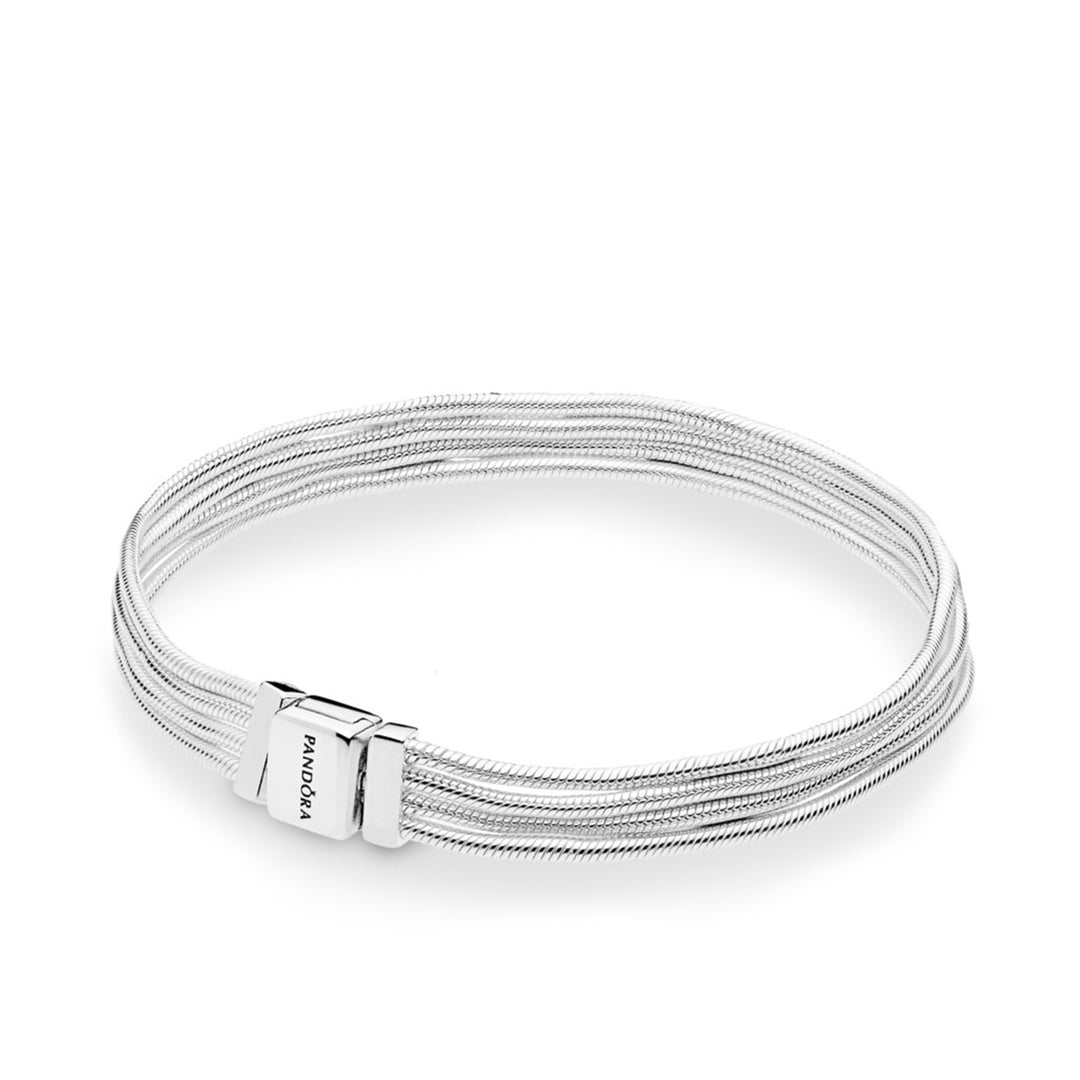 Pandora Reflexions multi snake chains bracelet in sterling silver