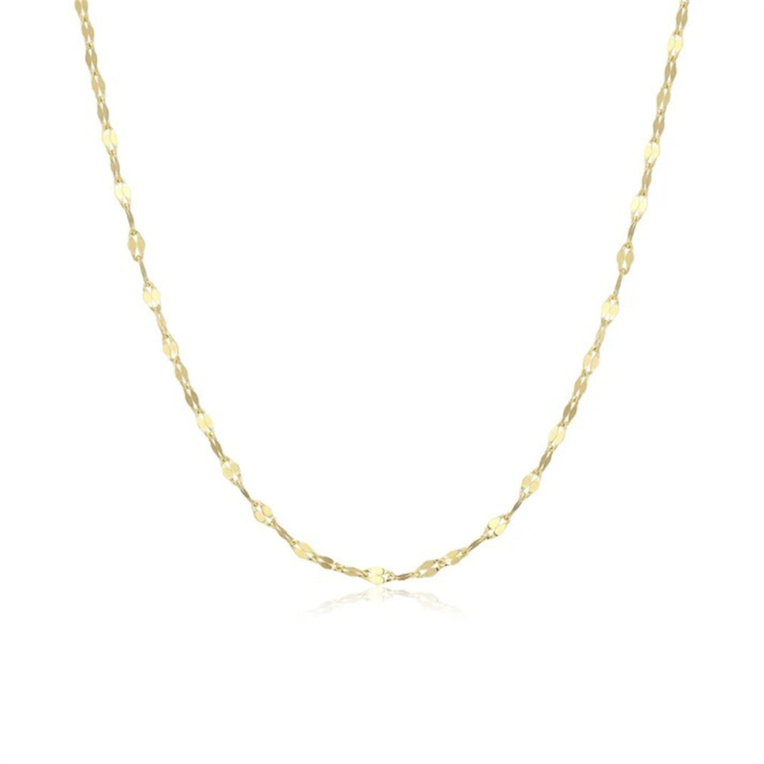 REIGN Sterling Silver Gold Plated Lumachina Chain Necklace 17 + 3"