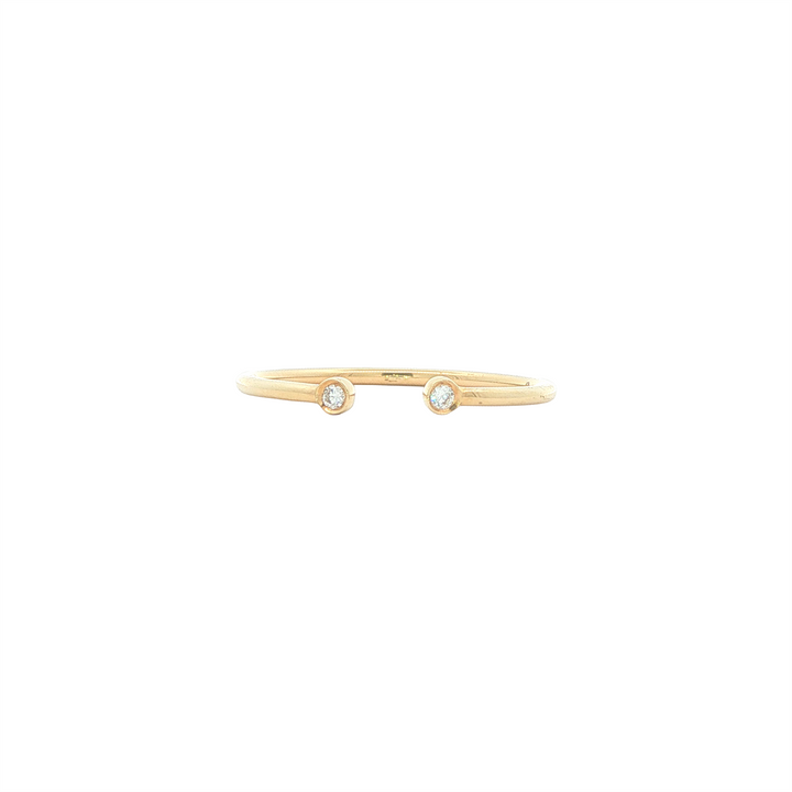 14KT Yellow Gold Open Diamond Estate Ring