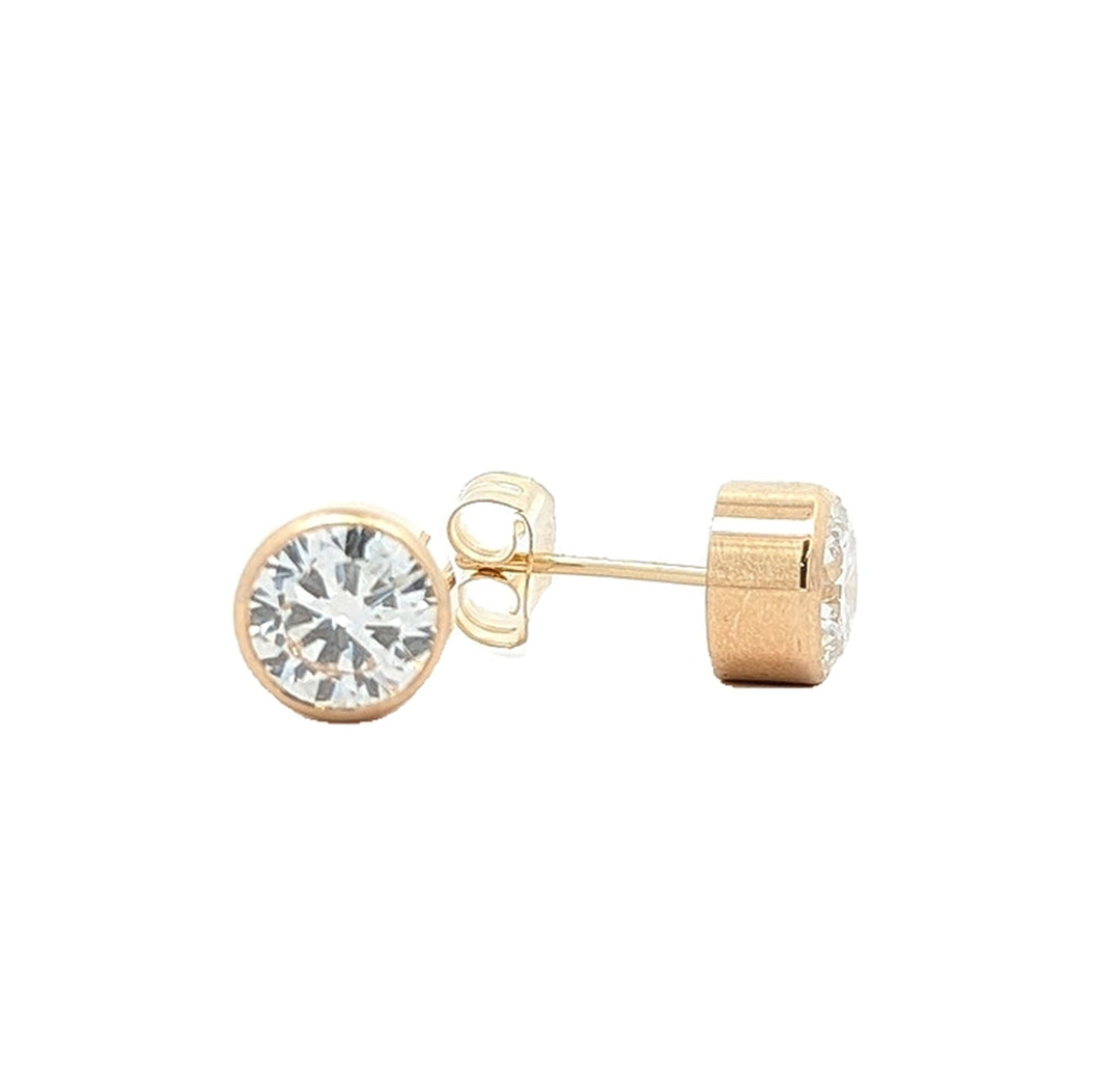 14KT Yellow Gold 2.04ctw Lab Grown Diamond Stud Earrings