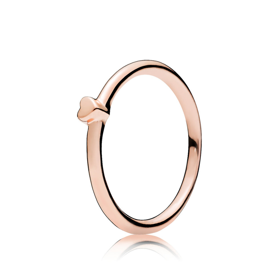 Heart ring in PANDORA Rose